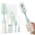 Momcozy Bottle Brush Kit, Innovative Push-Press Design for Better Cleaning – Baby Bottle Cleaner Brush for Baby Bottle, Breast Pumps, Nipples, and More – Can Generate Foam for Better Cleaning