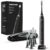 Aquasonic Black Series Ultra Whitening Toothbrush – ADA Accepted Electric Toothbrush- 8 Brush Heads & Travel Case – 40,000 VPM Electric Motor & Wireless Charging – 4 Modes w Smart Timer